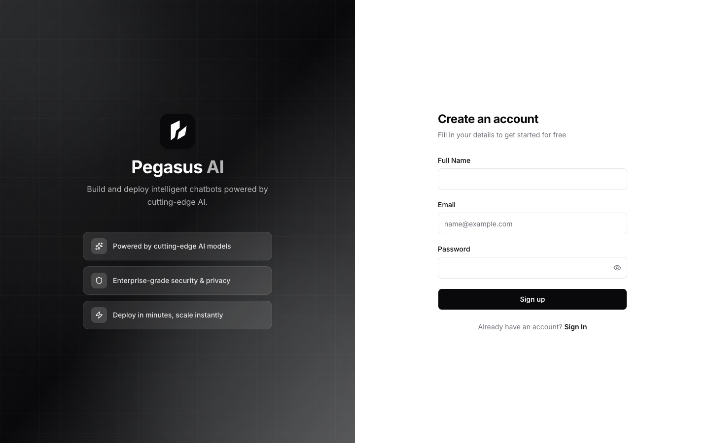 Sign-up form